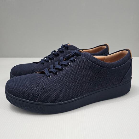 NEW Fitflop Rally Sneaker Trainer Casual Midnight Navy Canvas Size 11 - Picture 14 of 14